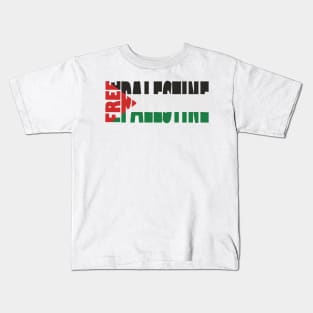 free palestine flag Kids T-Shirt